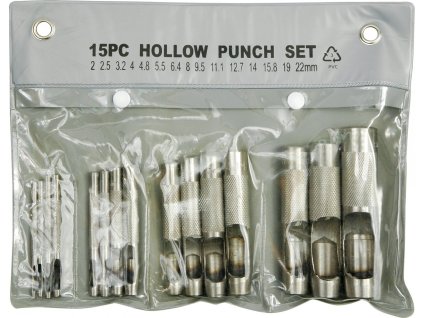 Sada průbojníků na kůži 15 ks