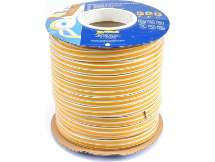 Těsnění do oken a dveří samolepící 9x4mm TYP E bílé 150M