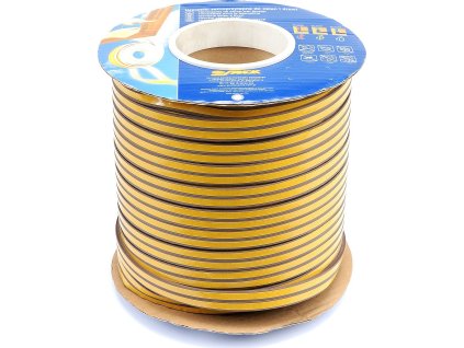 Těsnění do oken a dveří samolepící 9x4mm TYP E hnědé 150M