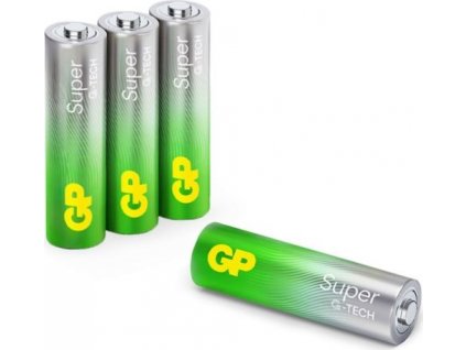 GP Battery (AA) Alkaline SUPER LR6/AA 15A-U4, (4 batteries / blister) 1.5V