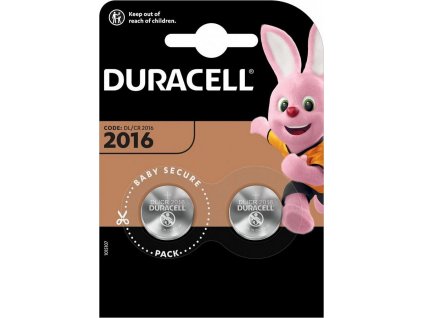 Duracell Lithiová knoflíková baterie CR2016 2ks