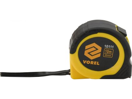 Metr svinovací 10 m x 25 mm žluto - černý