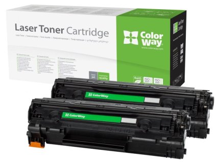 COLORWAY kompatibilní toner pro CANON CRG-726/ CRG-728/ černý/ 2x 2 100 stran/ Dual pack