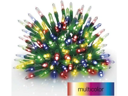 LED vánoční řetěz – tradiční, 17,85 m, venkovní i vnitřní, multicolor