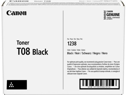 Canon originální toner T08 černý - výtěžnost 11 000 stran
