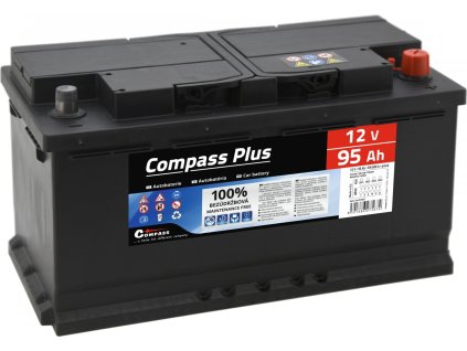 Autobaterie COMPASS PLUS 12V 95Ah 800A