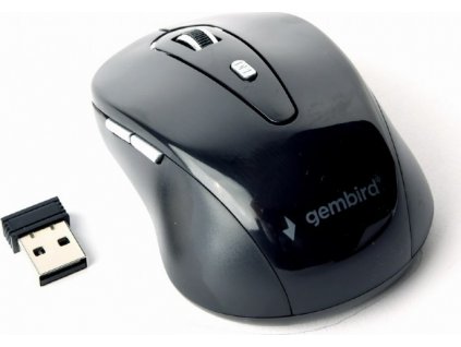 Gembird/Cestovní/Optická/Bezdrátová USB/Černá