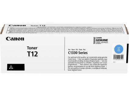Canon originální toner  T12C azurový  pro i-SENSYS X C1333 s kapacitou 5300 stran
