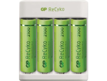 Nabíječka baterií GP Eco E411 + 4× AA 2100 + 4× AAA 800