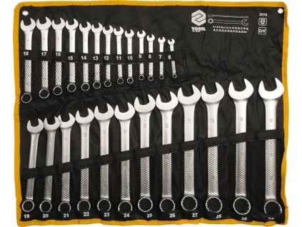 Sada klíčů očkoplochých 25 ks 6 - 32 mm CrV