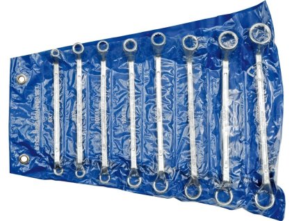 Sada klíčů očkových 8 ks 6 - 22 mm ohnuté