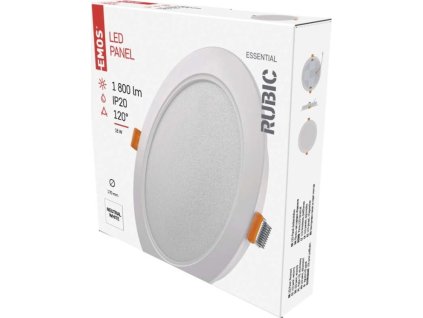 LED vestavné svítidlo RUBIC, kruhové, 18 W neutrální bílá