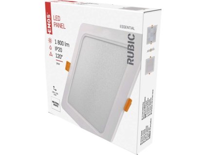 LED vestavné svítidlo RUBIC, čtvercové, 18W neutrální bílá