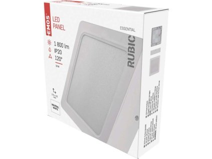 LED přisazené svítidlo RUBIC, čtvercové, 18W neutrální bílá