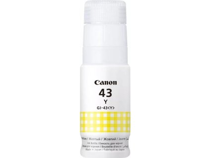 Canon inkoustová lahvička GI-43 Y žlutá