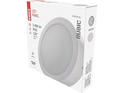 LED přisazené svítidlo RUBIC, kruhové, 24W neutrální bílá