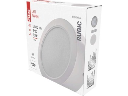 LED přisazené svítidlo RUBIC, kruhové, 18W neutrální bílá