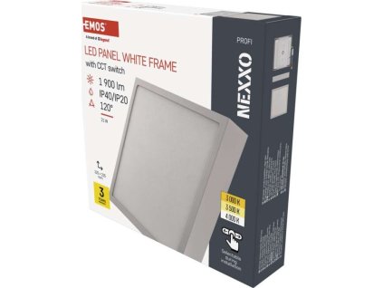 LED přisazené svítidlo NEXXO, čtvercové, bílé, 21W, se změnou CCT