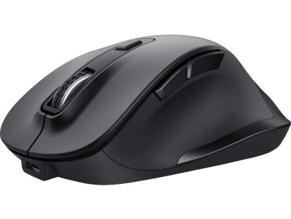 TRUST Fyda/Ergonomická/Optická/Pro praváky/2 400 DPI/Bezdrátová USB/Černá
