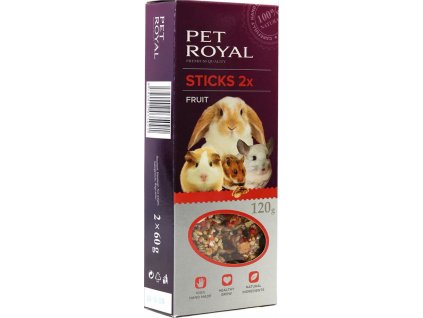 Pet Royal stick Hlodavec ovoce 2ks