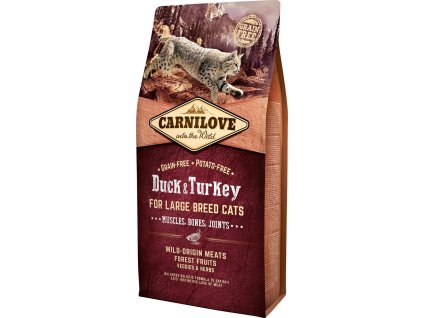 Carnilove Cat Grain Free Duck&Turkey LB Cat Muscles, Bones, Joints 6kg