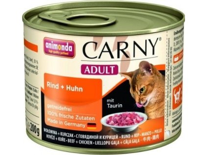 ANIMONDA konzerva CARNY Adult - hovězí, kuřecí 200g