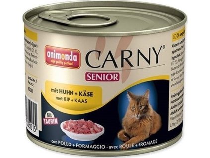 Animonda Carny Senior konzerva pro kočky kuřecí+sýr 200g
