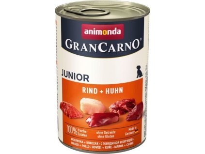 Animonda GranCarno Junior konzerva pro psy hovězí+kuře 400g