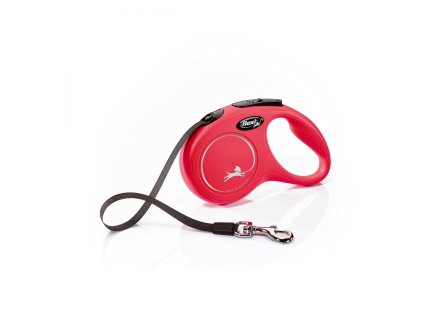 Flexi New Classic XS pasek 3m/12kg cervena