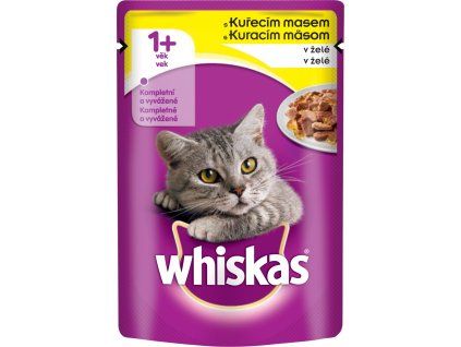 WHISKAS kapsička  s kuřecím masem v želé 100g