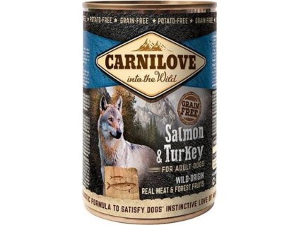Konzerva Carnilove Wild Meat Salmon&Turkey 400g