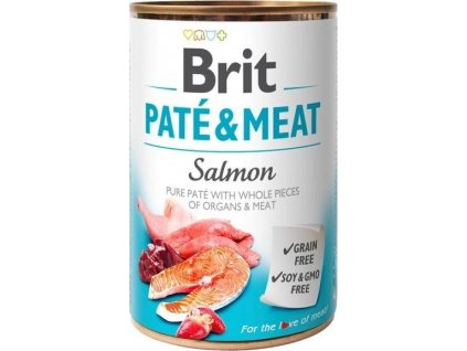 Konzerva Brit Pate & Meat Salmon 400g
