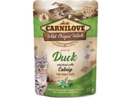 Kapsička Carnilove Cat Pouch Duck with Catnip 85g