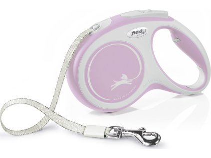 Flexi New Comfort M pásek 5 m do 25 kg růžová