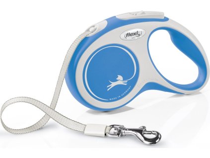 Flexi New Comfort S pásek 5 m do 15 kg modrá