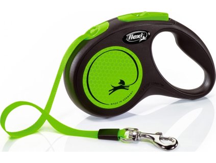 flexi New Neon S páska 5m/15kg zelené