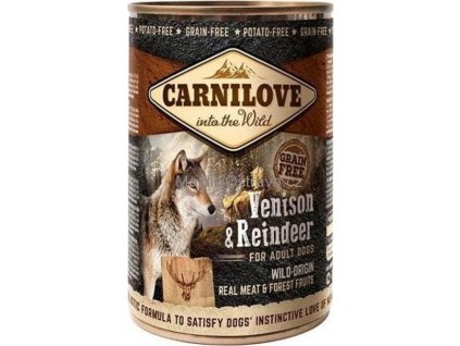 Konzerva Carnilove Wild Meat Venison&Reindeer 400g