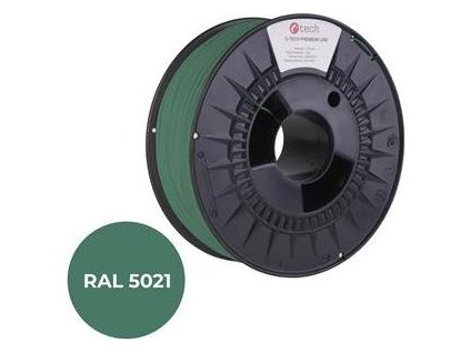 Tisková struna (filament) C-TECH PREMIUM LINE, PLA, vodní modrá, RAL5021, 1,75mm, 1kg