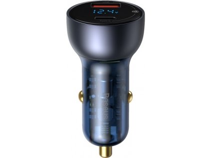 Baseus Car Charger Particular Digital Display C+U, PD 3.0 QC 4.0+, SCP, PPS, 5A, 65W Dark Gray (CCKX-C0G)