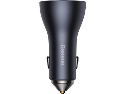 Baseus CGJP010013 Nabíječka do Auta Triple Quick Charger USB/USB-C/USB-C 65W Dark Grey