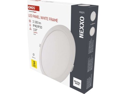LED vestavné svítidlo NEXXO, kruhové, bílé, 25W, neutrální bílá
