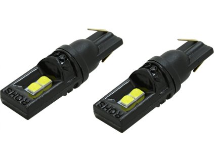 Žárovka 4LED 3030 12V T10 s rezistorem CAN-BUS ready bílá 2ks
