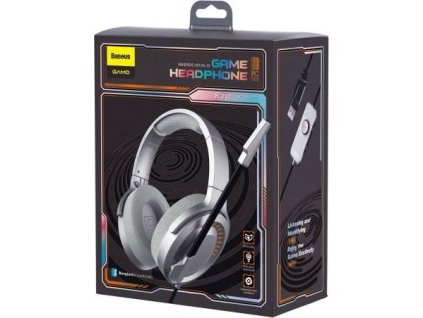 Baseus Headphone Wireless GAMO D05 Immersive Virtual 3D Game headphone (PC) Gray (NGD05-0A)