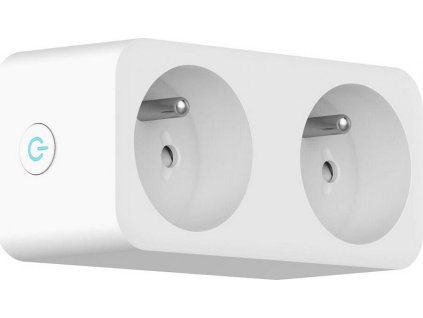 IMMAX NEO LITE SMART chytrá vnitřní 2 zásuvka s kolíkem (typ E)/ 16A/ Wi-Fi/ Google Assistant/ Amazon Alexa/ LIDL/ TUYA