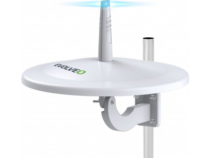 EVOLVEO Jade 3, aktivní venkovní anténa FM/DAB+/DVB-T2, filtr LTE,4G,5G