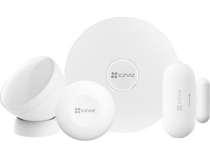 EZVIZ Home Sensor Kit/ Wi-Fi/ Zigbee 3.0/ domácí brána/ PIR senzor/ senzor otevření/zavření/ chytré tlačítko/ bílý