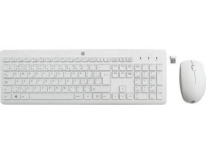 HP Bezdrátová klávesnice a myš HP 230 - bílá CZ/SK