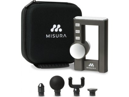 MISURA masážní pistole MB2 s funkcí nahřívání - šedá