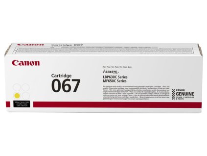 Canon originální toner 067 žlutá pro i-SENSYS MF657Cdw (1250 str.)