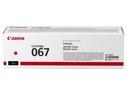 Canon originální toner 067 purpurová pro i-SENSYS MF657Cdw (1250 str.)